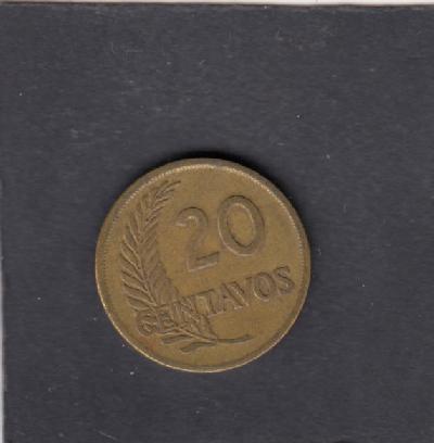 Beschrijving: 20 Centavos LEAF